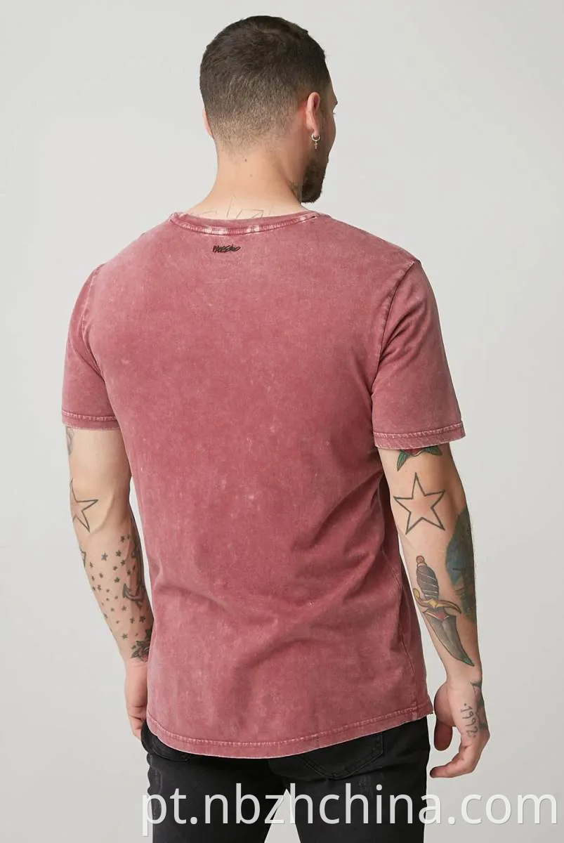 Mens Snow Wash Short Sleeve T-Shirts